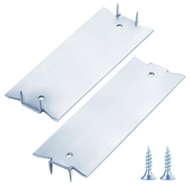 Wensilon(30 pcs) Zinc 1.5X6 Inch 16-Gauge Anti-Nail Protection Plate Shield, Nail Plate for Wood Studs, Steel Cable Wire Protector Plate with Sharp Pointed Prongs for Protection Plumbing and Wiring