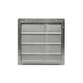 Dayton 14" Backdraft Damper/Wall Shutter, 14-1/2" x 14-1/2" Opening Required