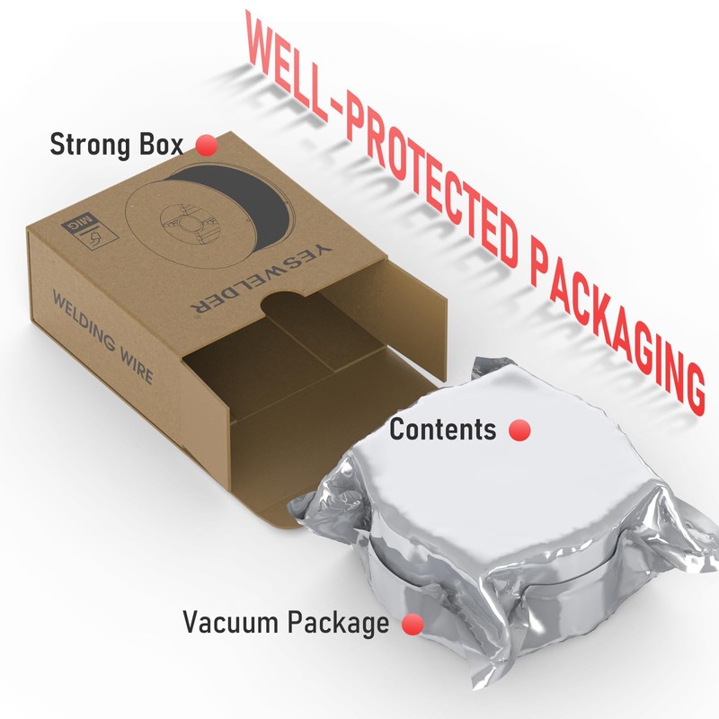 YESWELDER Flux Core Gasless MIG Wire, E71T-GS Mild Carbon Steel