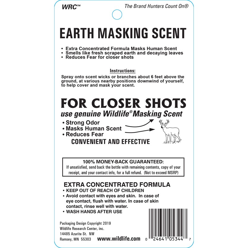 Wildlife Research Center X-tra Concentrated Earth Masking Scent