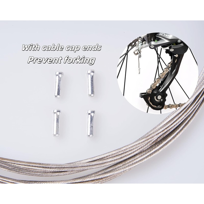 SAMCOS Bicycle Shift Wire, 6 Pcs 6 Pcs Cable Stainless