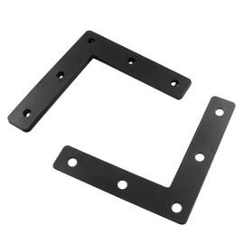 Bivethoi 10 Pack Repair Mending Bracket Plate, Stainless Steel Flat L Brackets, Flat Angle Corner Brace Bracket, Heavy Duty L Corner Brace Joining Plate with Screws(80 mm x 80 mm/3.15"x3.15")
