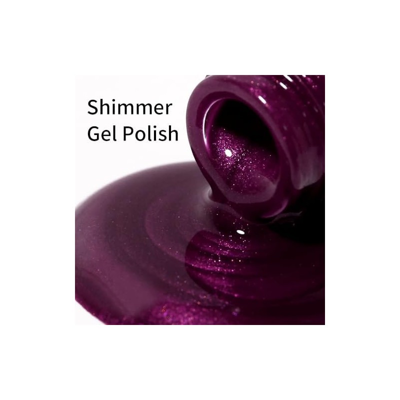 Esmalte de uñas en gel morado, 16 ml, esmalte en