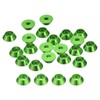 uxcell M3 Cone Cup Countersunk Washers, 20 Pcs Anodized Aluminum