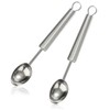 COM-FOUR® 2 x ice cream scoops, stainless steel ice cream