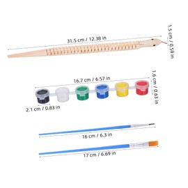 WOONEKY Create a Unique Snake Statue Wood Painting Kit Flexible Snake Toy Great for Birthday Parties