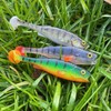 LMAB KØFI Perch Shad 9 cm Colour Motor Oil Perch