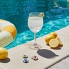 balvi Drinking Glass Marker Floats Swimming Rings in Retro Design
