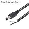 sourcing map DC Power 5.5mm x 2.5mm 10A 18AWG 30cm