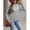 Ynhonra Women's Long Sleeve Front Button Y2k Cardigan Sweaters Crew