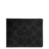 Coach Men's Slim Billfold Wallet in Signature Canvas, Black