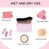 Soft Bristle Makeup Multi-Purpose Body Flat Brush Neck Brush Foundation