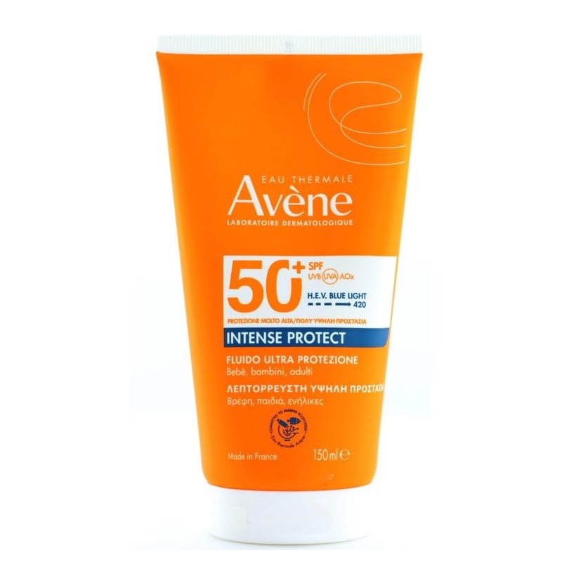 Avene Intense Protect Protector Solar Corporal y Facial FPS50+, 150ml