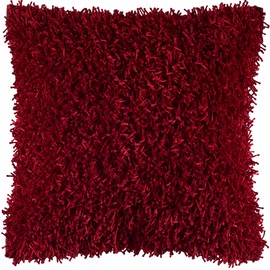 Rizzy Home Decorative Pillow Cover | Red | 18"X18"
