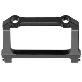 RC Front Bumper Mount Aluminium Alloy Wear?Resistant Front Plate Bumper Mount for Axial SCX24 C10 1/24 RC Car(Black)