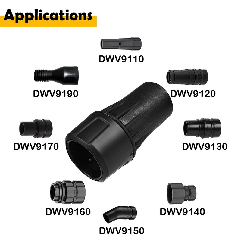 Etersec DWV9000 Universal Quick Connector Compatible with DeWalt Dust Extractors,
