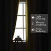 Estelar Textiler Yellow and Gray Blackout Curtains 96 Inches Long,