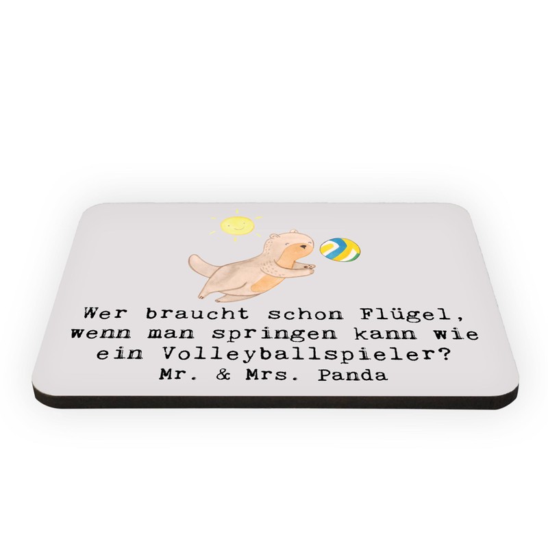 Mr. & Mrs. Panda Magnet Volleyball Jump - Gift, Wings,