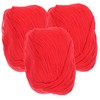 SHINEOFI DIY Knitting Yarn 3 Rolls Milk Cotton Yarn Soft