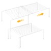 AmaQueen 2 Pcs Expandable Shelf Organizers for Cabinet Closet Cupboard,