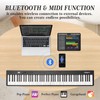 Folding Piano,88 Key Semi Weighted Keyboards Electric Piano,Portable Piano Keyboard,