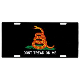 Ruffin Flag, Black Gadsden Flag License Plate