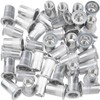 Lekgavd 100pcs 1/4-20 Rivet Nuts, 1/4-20 UNC Aluminum Flange Nuts,