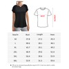 Vldnery V Neck T-Shirts for Women Pleated Short Sleeve Casual