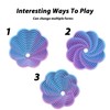 Fractal Fidget Flower 3D Printed Toy for Stress Relief Vibrant