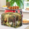 Rerteryuro Toaster Cover 4 Slice Chicken Dust-proof Small Appliance Covers
