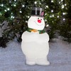 Gemmy Lighted Blow Mold Outdoor Decor Frosty w/Scarf 24" WB,