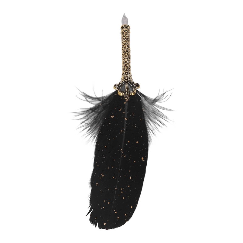 Quill Pen Set Retro Elegant Exquisite Pattern Smoothing Writing Feather