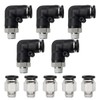 Bwintech 10 Pcs 10mm Tube to 1/8" Male BSP Thread