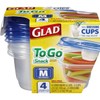 Glad Food Storage Containers - To Go Lunch Containers -