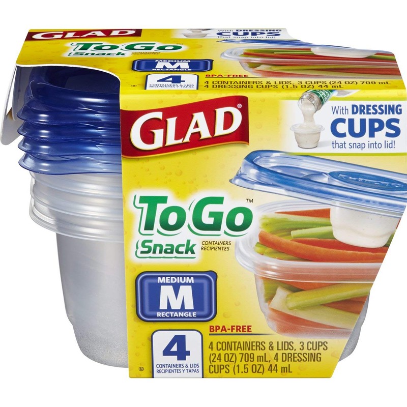 Glad Food Storage Containers - To Go Lunch Containers -