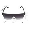 CL Gafas De Sol Sin Montura De Gran Tamaño Mono