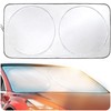 FORTEM Car Sun Shade for Windshield, Reflective Windshield Sunshade, 240T