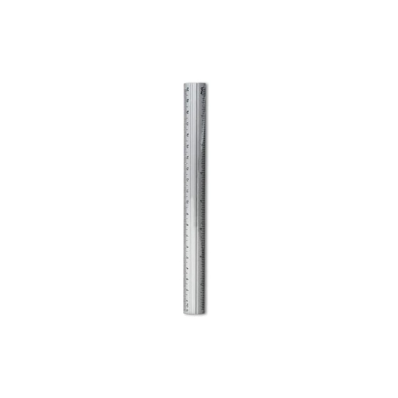 Regla Metálica Resistente, 30 cm, Plateada