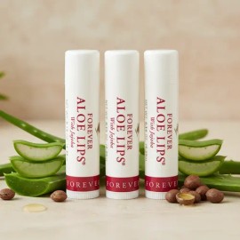 Pack 3 Pzs Lips Aloe Y Jojoba Forever Living Bálsamo Labial  Aloe Lips Lip Balm with Jojoba, 3-Pack                                                   