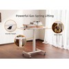 Claiks Mobile Standing Desk, Small Rolling Workstation With Wheels, Pneumatic