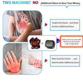 KWYBOW Only Robotic Gloves Not Host for Stroke Rehabilitation Replacement Parts, Left Right Hand Stroke Recovery Equipment for Dysfunction Paralysis Patient