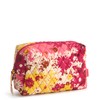 Vera Bradley Premium Cotton Medium Cosmetic Bag, Starstruck Daisies