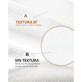 Toallas Faciales Desechables con Extracto 100% de Algodón para Piel Sensible, Limpieza Diaria de Toallitas Faciales, Secas y Húmedas de Doble Uso, 10 