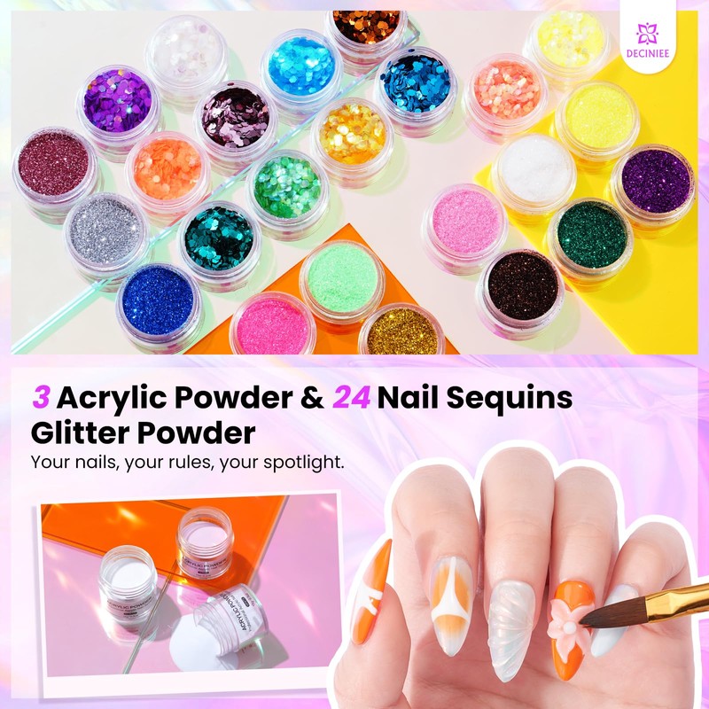 Nail Kit for Beginners with Everything in a Pink Gift