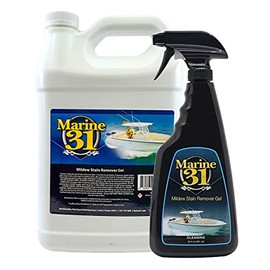 Marine 31 Mildew Stain Remover Gel Cleaner Combo - Marine & Boat, Home & Patio, Bathroom & Shower Cleaner, 20oz. Spray Bottle & 128oz. Gallon Bundle