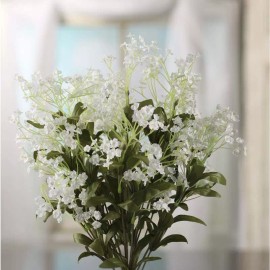 Factory Direct Craft Lovely Leafy Artificial Wild Baby's Breath Bush