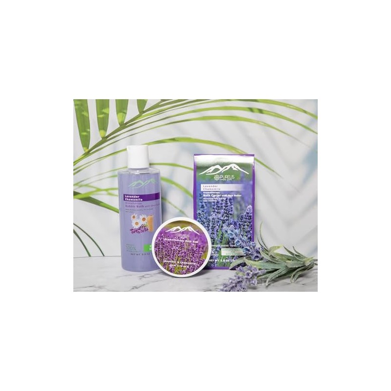 Canastas de regalo para spa de manzanilla y lavanda Kit