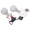 2pcs Baby Hand Rattle Toys Cartoon Stuffed Animal Shaped PP