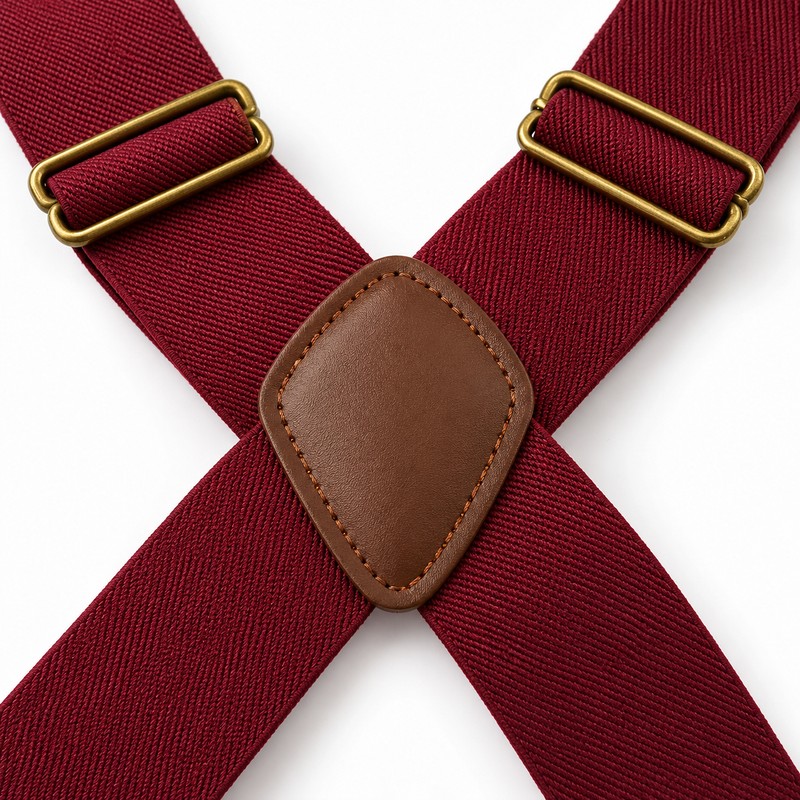 Men's X-Back Suspenders for Pants – 3.5cm Wide Adjustable Elastic