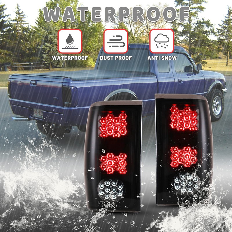 AUTOWIKI Tail Lights Assemblies Rear Lamp For 1993 1994 1995